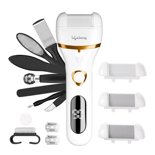 Image of Lifelong 14-in-1 Rechargeable Callus Remover for Feet