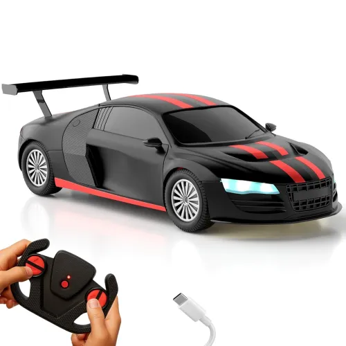 Image of Lifelong Rechargeable Remote Control Car for Kids | 2.4GHz, LED Headlights, Up to 90 to 120 min Non-Stop Play Time, 125f