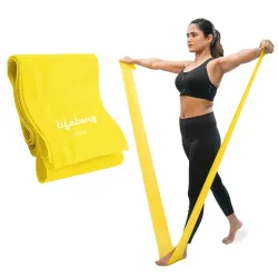 Lifelong Natural Rubber Resistance Band for Workout | 1.8 KG: Extra Light Resistance | Theraband, Stretching Band for Ex