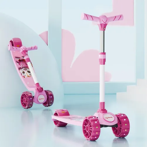 Image of Lifelong Scooter for Kids 3+ Years - Foldable Kids with PVC Wheels & Adjustable Height 