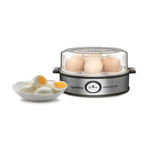 Image of Lifelong Silver Toned & Black Egg Boiler 360 Watt