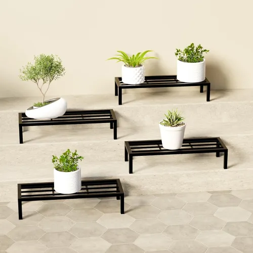 Image of Lifelong Set of 4 Flower Pot / Plant Stand