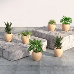 Lifelong Set of 6 Home Decor Planters