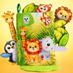 Lifelong Peek‑A‑Boo Soft Activity Book for Babies | Non‑Toxic & BIS Certified with Crinkle Pages, Soft Activity Peek‑A‑B