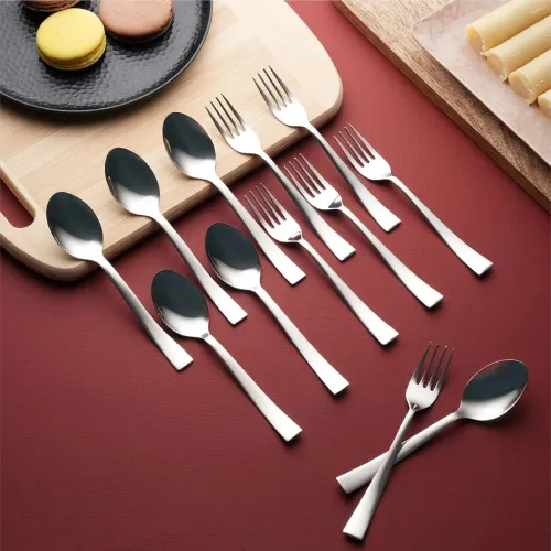 Image of Lifelong Spoon & Fork Set 16 cm for Home & Kitchen |