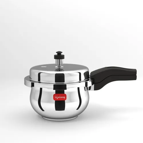 Image of Lifelong Stainless Steel Curve Pressure Cooker 3Liters | 