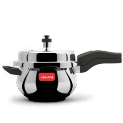 Lifelong Stainless Steel Curve Pressure Cooker 5L