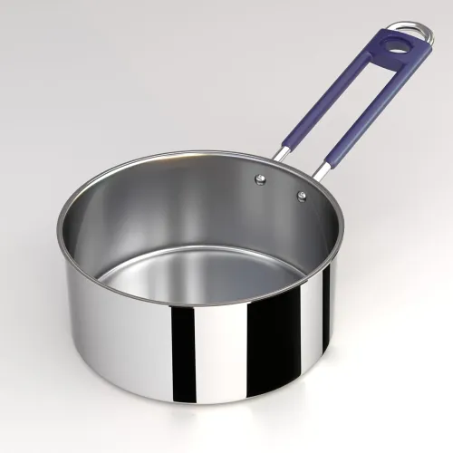 Image of Lifelong Stainless Steel Heavy Bottom Saucepan with Glass Lid