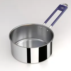 Lifelong Stainless Steel Heavy Bottom Saucepan with Glass Lid