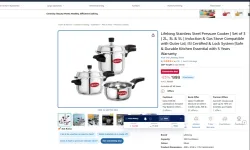 Lifelong Stainless Steel Pressure Cooker | Set of 3 