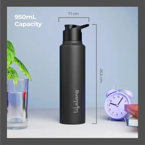 Image of Lifelong Stainless Steel Water Bottle 950ml with Sipper