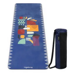 Lifelong Suede & Natural Rubber Yoga Mat 