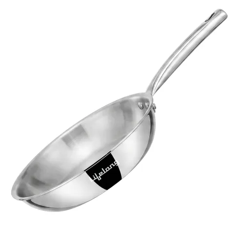 Image of Lifelong Tri Ply Fry Pan - 22 cm Stainless Steel Frying Pan with 1.25 Litre