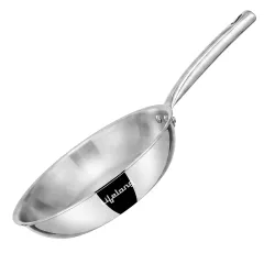 Lifelong Tri Ply Fry Pan - 22 cm Stainless Steel Frying Pan with 1.25 Litre