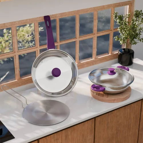 Image of Lifelong Triply Cookware Set, 3-Piece