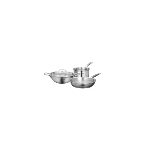 Image of Lifelong Triply Kadai, Frypan & Saucepan for Cooking