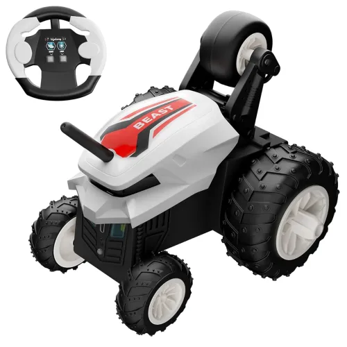 Image of Lifelong Turbo Rechargeable Rolling & Rotating Stunt RC Car for Kids 3-10 Years