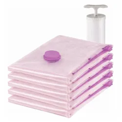 Lifelong Vacuum Storage Bags with Aroma Fresh Pack of 5 | Space Saver Reusable Compression Bags for Clothes