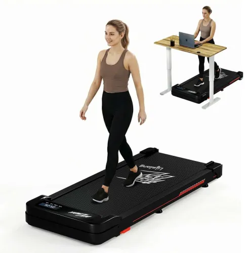 Image of Lifelong Walking Pad Treadmill | 3 HP Motor | 2-Level Manual Incline | LED Display Treadmill