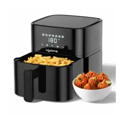 Lifelong 4.2 Litre Digital Air Fryer |Detachable Handle, Touch Control, Non-Stick Basket, Rapid Air Technology |Oil-Free