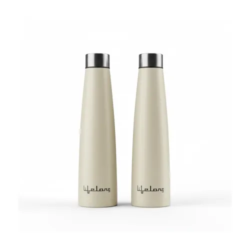 Image of Lifelong 900ml Stainless Steel Water Bottle Pack of 2 