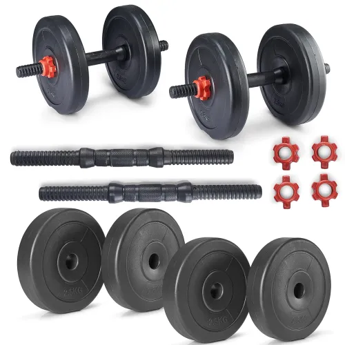 Image of Lifelong PVC Home Gym Adjustable Dumbbell Set 10kg