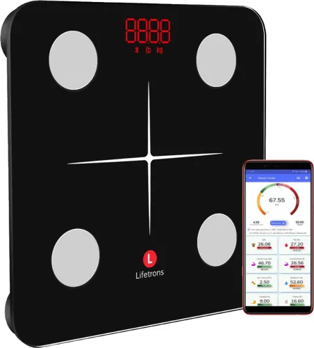 Image of Lifetrons Slinky Lite Digital Smart weight Scale with 12 Body Parameters 