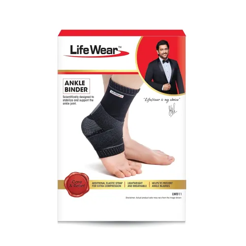 Image of LifeWear Ankle Binder Support for Pain Relief, Provides Optimum Compression for Stability and Strength, Soft and Comfort