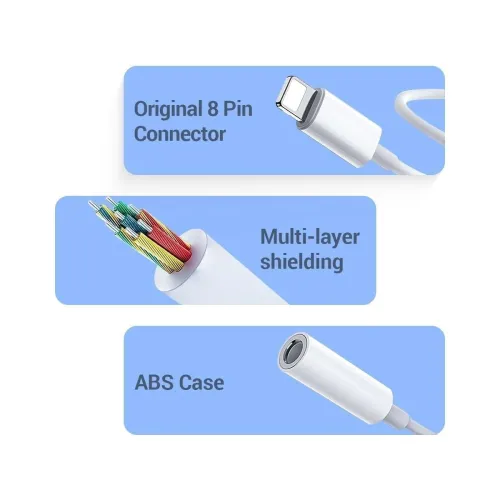 Image of ZQWINTLighting to 3.5 mm Audio Earphones Jack Adapter