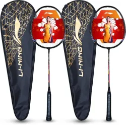 Lightweight badminton racquet set, pack2