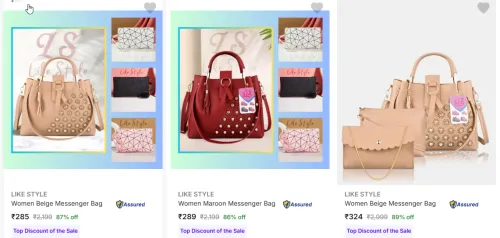 Image of Like Style Messenger Bags Starting at ₹285