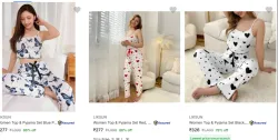 Liksun Womens Night Suits Upto 86% Discount