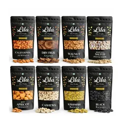 LILA DRY FRUITS Combo Pack 8 in 1 (100 g x 8 Each)
