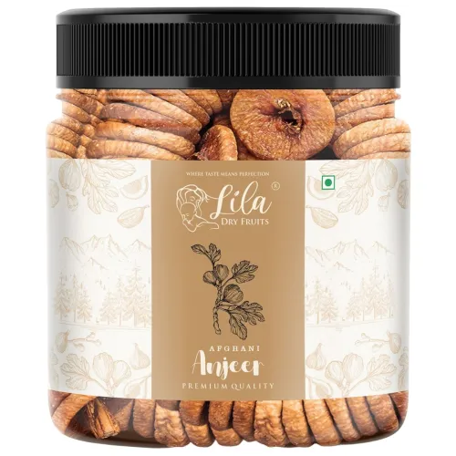 Image of Lila Premium Afghani Anjeer: Dried Figs Jar (500g)