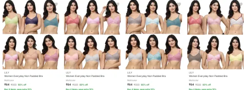 Image of Lily Womens Bras starting @ ₹64