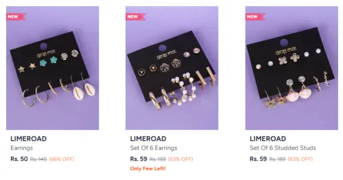 Image of Limeroad Earrings Starting @ ₹50