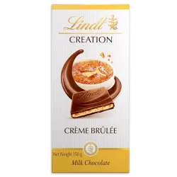 Lindt Creation Cream Brulee Chocolate Bar, 150g