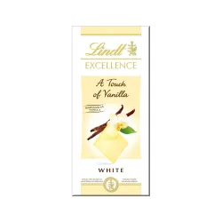 Lindt Excellence Madagascan Vanilla White Chocolate, 100 Gm