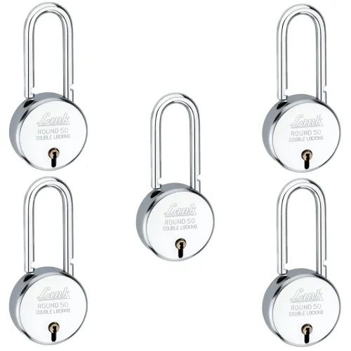 Image of Link® 50mm New Round Long Shackle Padlock 5Pcs Set 