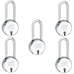 Link® 50mm New Round Long Shackle Padlock 5Pcs Set 