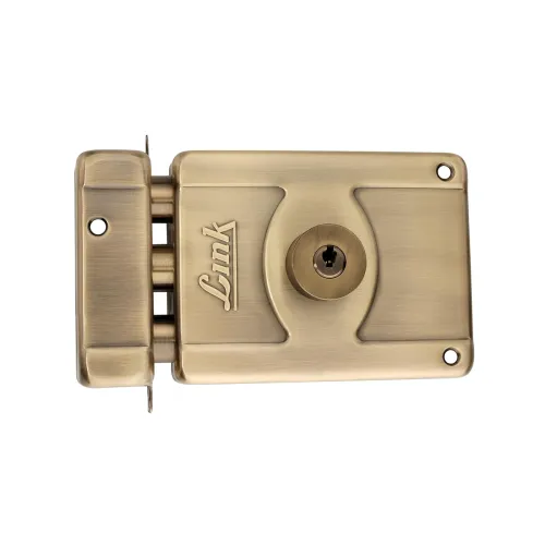 Image of Link Thunderfist Rim Lock for Door, 3 Brass Key | Double Action Movement with 1 Lac Cycle Tested for Home, Office, Hotel