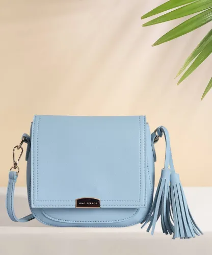 Image of LINO PERROS  Blue Women Sling Bag