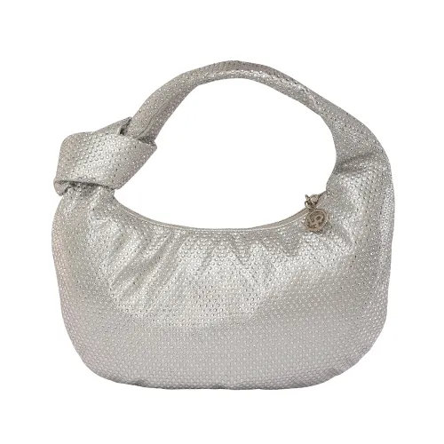 Image of Lino Perros Silver Embellished Shoulder Bag