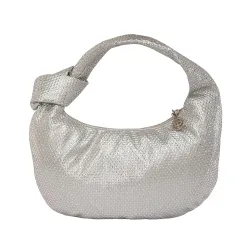 Lino Perros Silver Embellished Shoulder Bag