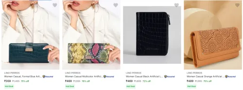 Image of Lino Perros Wallets at minimum 72% Discount