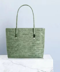LINO PERROS Women Green Tote