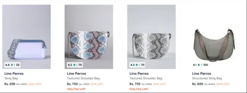 Image of Lino Perros Women's Bags upto 82% discount 