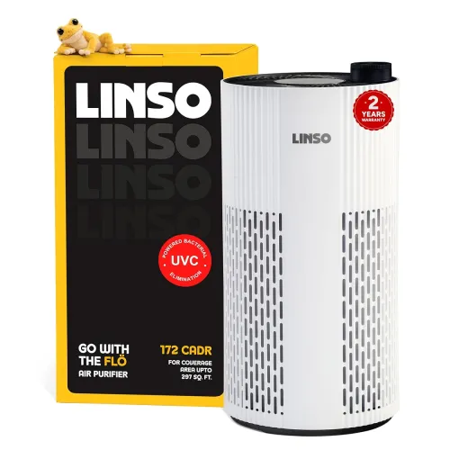 Image of LINSO FLO India's 1st UVC Air Purifier For Bedroom 172 m³/h CADR, 297 Sq Ft