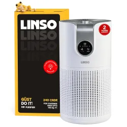 LINSO GUST HEPA H13 Air Purifier For Home 240 m³/h CADR, Covers 418 Sq.Ft