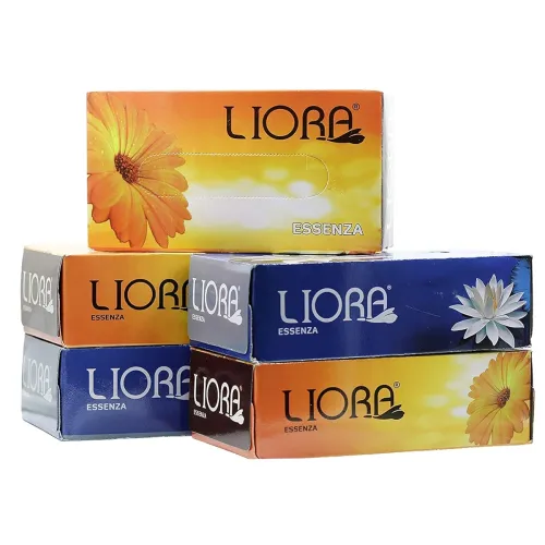 Image of Liora Facial Tissue 100 Pulls 200 Sheets Set of 5